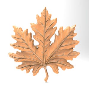 3D druckbare realistische Ahornblatt STL Datei für CNC-Fräser Gravur 3D Drucker Laser Digitale Modellvorlage CNC-Fräser Holzschnitzmodell