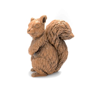 Realistic Squirrel 3D Model – STL File for CNC Router Carving & 3D Printing CNC Router Wood Carving Model