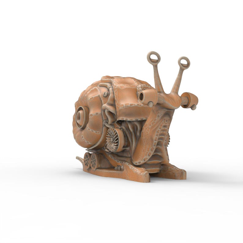 Steampunk Snail STL File 3D Model for CNC and 3D Printing Mechanical ...
