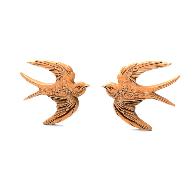 3D Printable Pair Bird Sculpture Flat Back Statue STL Files For CNC Router Engraving 3D Printer Laser Digital Model Template