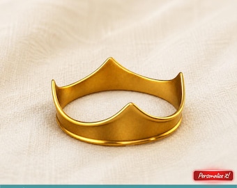 3D Printable Miniature Crown For King Queen STL Files For CNC Router Engraving 3D Printer Laser Model Template Digital Download