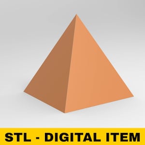 Pyramid for Mold STL File 3D Printable Geometric Form for Resin Casting ...