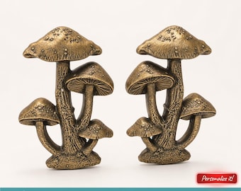 3D Printable Pair Mushrooms Left and Right STL File For CNC Router Engraving 3D Printer Laser Digital Model CNC Router Wood Carving Model