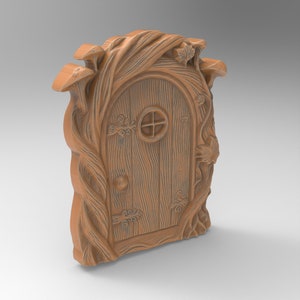 Whimsical Fairy Door 3D Model STL File for CNC and 3D Printing ...