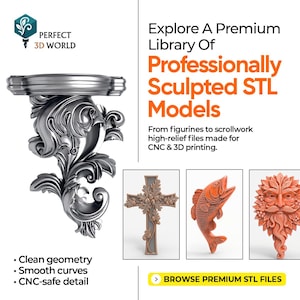 Custom 3D Model Design CAD Modeling Service STL 3mf Personalized 3D File For CNC Carving 3D Printing Model image 3
