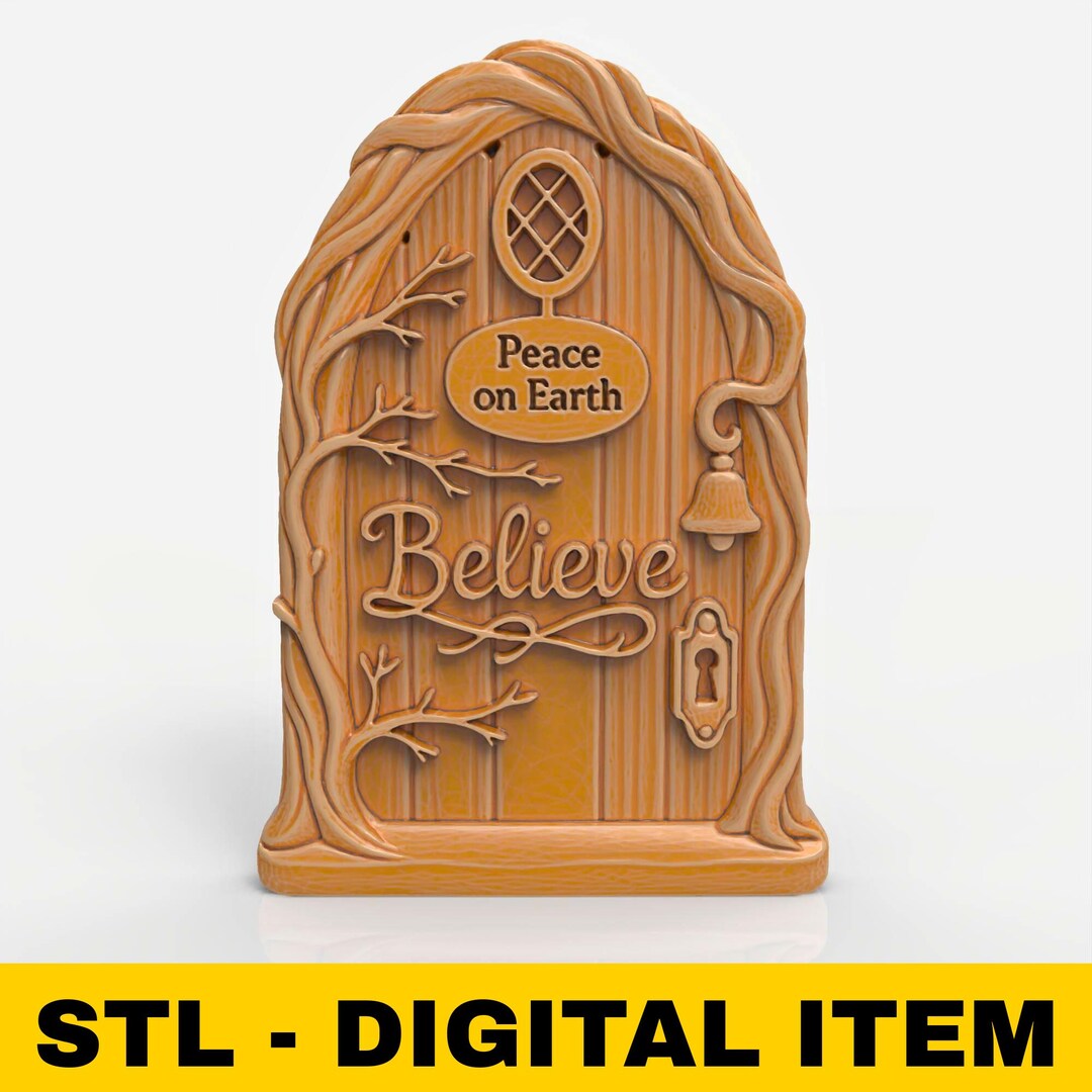 Fairy Door STL File 3D Model for CNC Laser Engraving 3D Printing ...