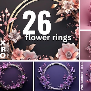 26 Cenário digital de anel floral, Cenário de argola floral vermelho, Cenário digital de maternidade, Sobreposições de cenário de maternidade, Sobreposição de anel floral