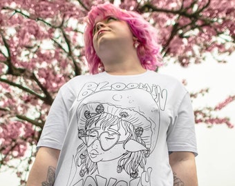 Bloomin' Lovely T-Shirt - XXS-5XL - The Mushroom Babes