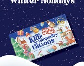 Kids Christmas Temporary Tattoos: 50 Holiday Party Favors