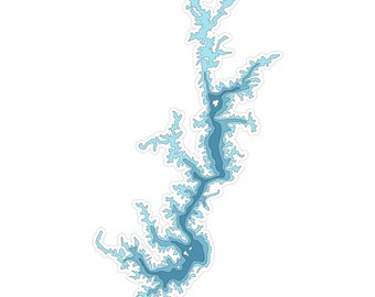 Lake Keowee Map Etsy