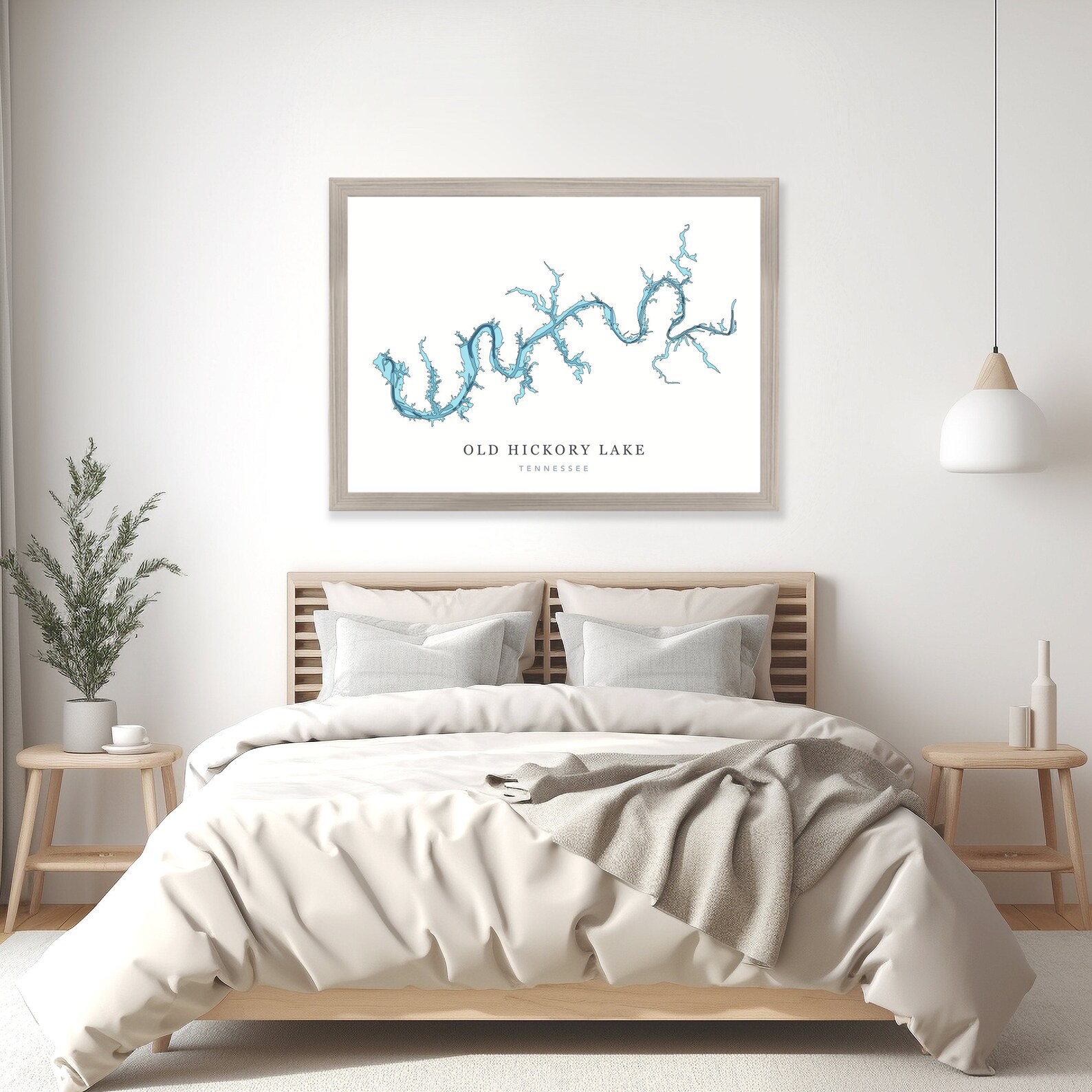 Old Hickory Lake, Tennessee PHOTO PRINT or CANVAS Modern Minimalist