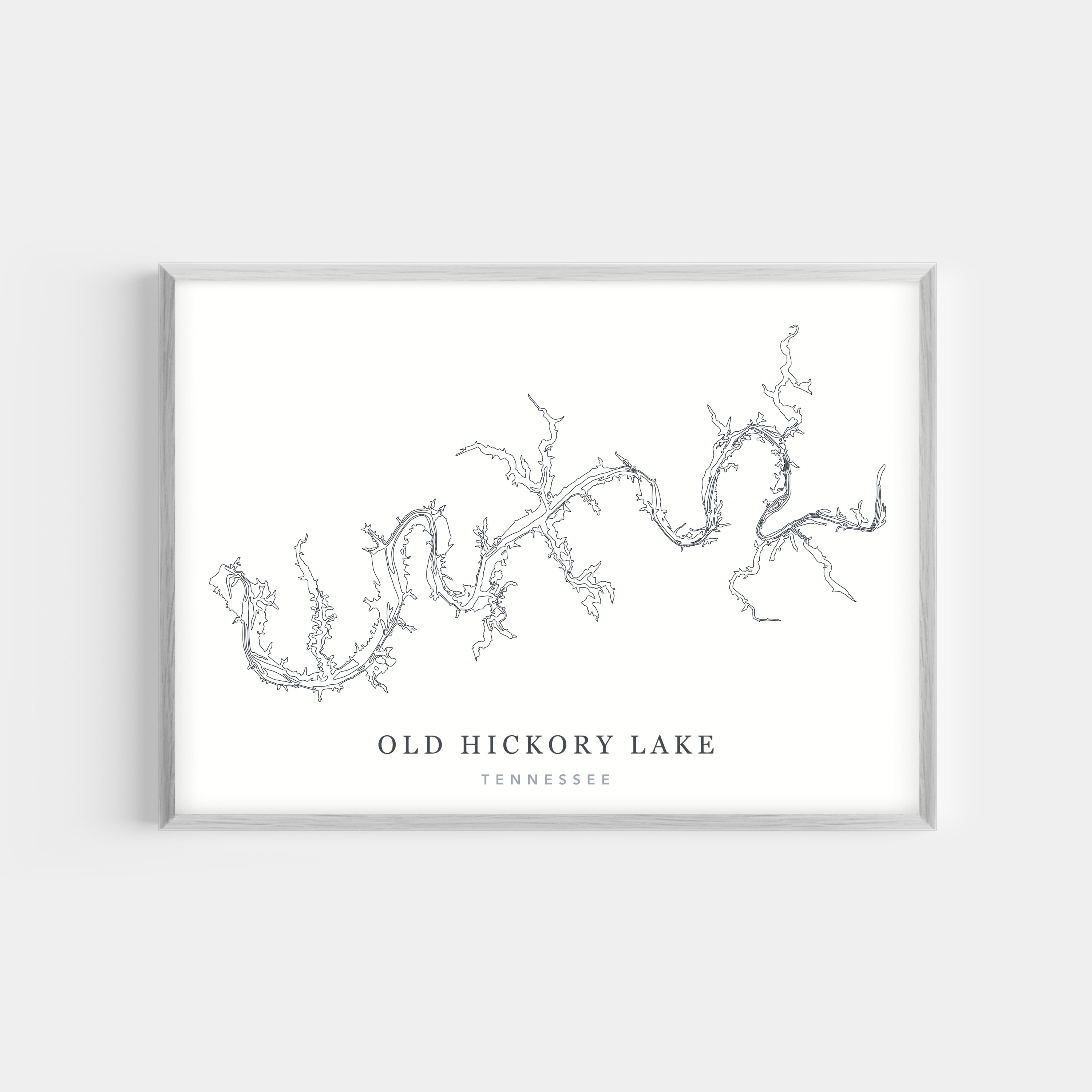 Old Hickory Lake, Tennessee PHOTO PRINT or CANVAS Modern Minimalist
