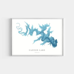 Canyon Lake, Texas | PHOTO PRINT or CANVAS | Modern Minimalist Depth ...