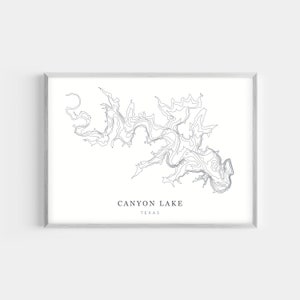 Canyon Lake, Texas | PHOTO PRINT or CANVAS | Modern Minimalist Depth ...