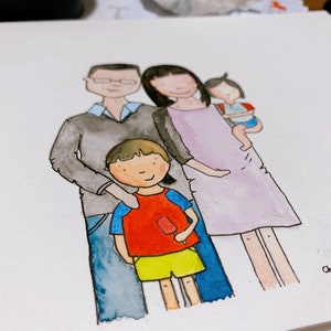 Retratos familiares personalizados