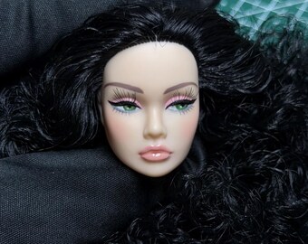 PaperArk - Domi - OOAK Custom Art Doll Repaint Poppy Parker doll head Fashion Royalty Integrity Toys. (only a head)