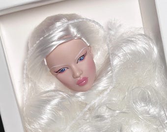 PaperArk - Rees - OOAK Custom Art Doll Repaint Ayumi Poppy Parker Fashion Royalty Integrity Toys head