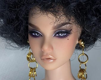 PaperArk - Somi - OOAK Custom Art Doll Repaint Poppy Parker doll head Fashion Royalty Integrity Toys NuFace