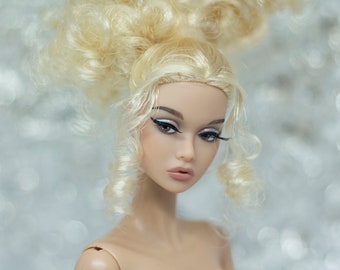 PaperArk - Uni - OOAK Custom Art Doll Repaint Poppy Parker doll head Fashion Royalty Integrity Toys (only a head)