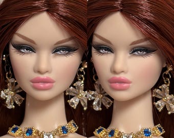 PaperArk - Lucy - OOAK Custom Art Doll Repaint Erin Poppy Parker doll head Fashion Royalty Integrity Toys NuFace