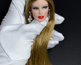 PaperArk - Domi - OOAK Custom Art Doll Repaint Vernesa Poppy Parker doll head Fashion Royalty Integrity Toys