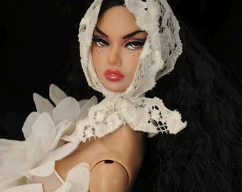 PaperArk - kkzz - OOAK Custom Art Doll Repaint Poppy Parker doll head  Integrity Toys