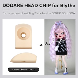 PaperArk - DOOARE - Head Chip For ooak Blythe head repaint DOOARE Doll Body can use