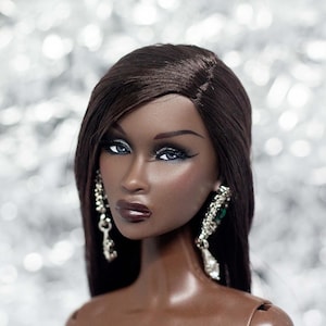 PaperArk - Uni - OOAK Custom Art Doll Repaint Adele 3.0 Poppy Parker doll head Fashion Royalty Integrity Toys NuFace
