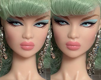 PaperArk - Lucy - OOAK Custom Art Doll Repaint Ayumi Poppy Parker doll head Fashion Royalty Integrity Toys NuFace