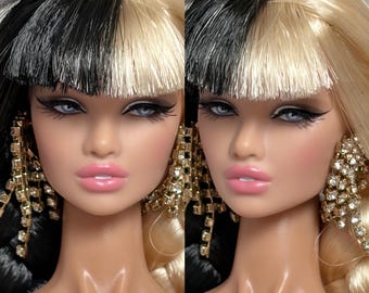 PaperArk - Lucy - OOAK Custom Art Doll Repaint Erin Poppy Parker doll head Fashion Royalty Integrity Toys NuFace
