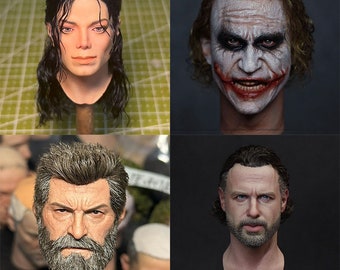 PaperArk - Leone -  Action Figure OOAK 1/6 Custom Art Doll Repaint Head Sculpts