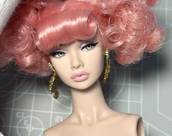 PaperArk - Lucy - OOAK Custom Art Doll Repaint Poppy Parker doll head Fashion Royalty Integrity Toys NuFace