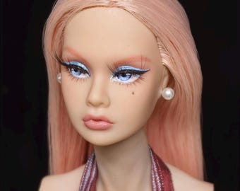 PaperArk - Maya - OOAK Custom Art Doll Repaint head Fashihon Royalty Poppy Parker Integrity Toys NuFace (only a head)