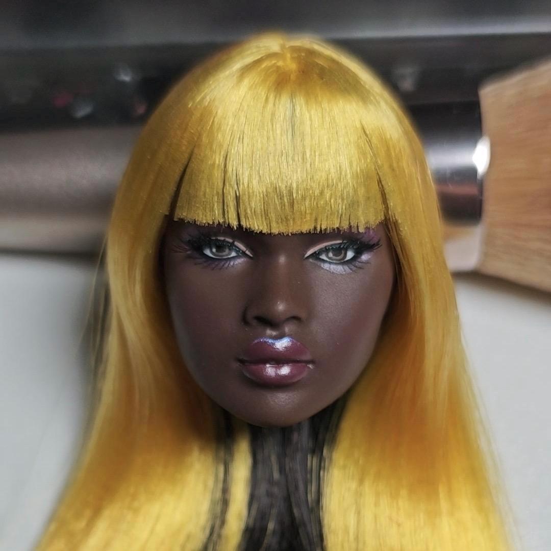 PaperArk - Han - OOAK Custom Art Doll Repaint Nadja Poppy Parker doll head Fashion Royalty Integrity Toys NuFace