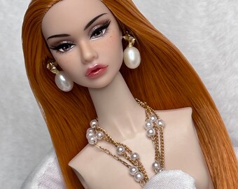 PaperArk - Rees - OOAK Custom Art Doll Repaint Poppy Parker Puppenkopf Fashion Royalty Integrity Toys (nur ein Kopf)