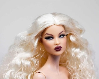PaperArk - Uni - OOAK Custom Art Doll Repaint  Ayumi doll head Fashion Royalty Integrity Toys NuFace