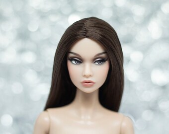 PaperArk - Uni - OOAK Custom Art Doll Repaint Poppy Parker doll head Fashion Royalty Integrity Toys (only a head)