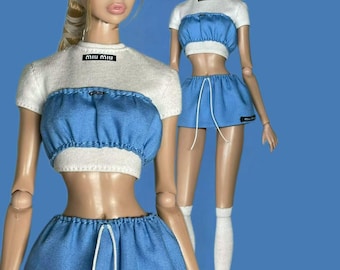 PaperArk - Yan - OOAK Custom Art Doll  Fashion Royalty doll Integrity Toys Clothes
