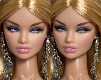 PaperArk - Lucy - OOAK Custom Art Doll Repaint Erin Poppy Parker doll head Fashion Royalty Integrity Toys NuFace