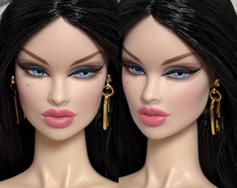 PaperArk - Lucy - OOAK Custom Art Doll Repaint Vanessa Poppy Parker doll head Fashion Royalty Integrity Toys NuFace