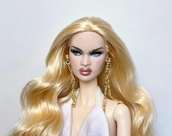 PaperArk - Iris - OOAK Custom Art Doll repaint hoofd Fashihon Royalty nadja Integrity Toys (alleen een hoofd)