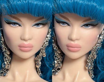 PaperArk - Lucy - OOAK Custom Art Doll Repaint Ayumi Poppy Parker doll head Fashion Royalty Integrity Toys NuFace