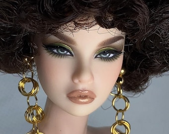PaperArk - Somi - OOAK Custom Art Doll Repaint Poppy Parker doll head Fashion Royalty Integrity Toys NuFace