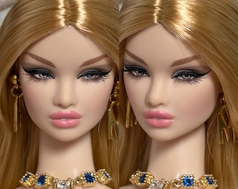 PaperArk - Lucy - OOAK Custom Art Doll Repaint Erin Poppy Parker doll head Fashion Royalty Integrity Toys NuFace