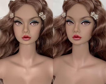 PaperArk - Fan - Boneca de Arte Personalizada OOAK com Cabeça Repintada - Poppy Parker - Integrity Toys (apenas a cabeça)