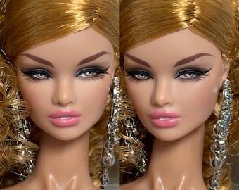PaperArk - Lucy - OOAK Custom Art Doll Repaint Erin Poppy Parker doll head Fashion Royalty Integrity Toys NuFace