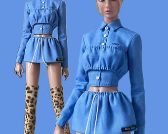 PaperArk - Yan - OOAK Custom Art Doll  Fashion Royalty doll Integrity Toys Clothes