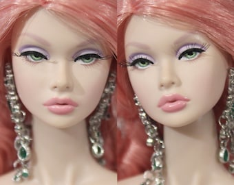 PaperArk - Pooh - Bambola artistica personalizzata OOAK, ridipingi la testa della bambola Poppy Parker, Fashion Royalty, Integrity Toys, NuFace