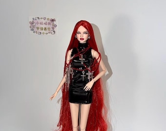 PaperArk - Dulcie - OOAK Custom Art Doll Repaint Erin Fashion Royalty Integrity Toys NuFace ( full set)