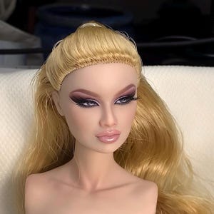 PaperArk - Somi - OOAK Custom Art Doll Repaint Kyori Poppy Parker testa di bambola Fashion Royalty Integrity Toys NuFace